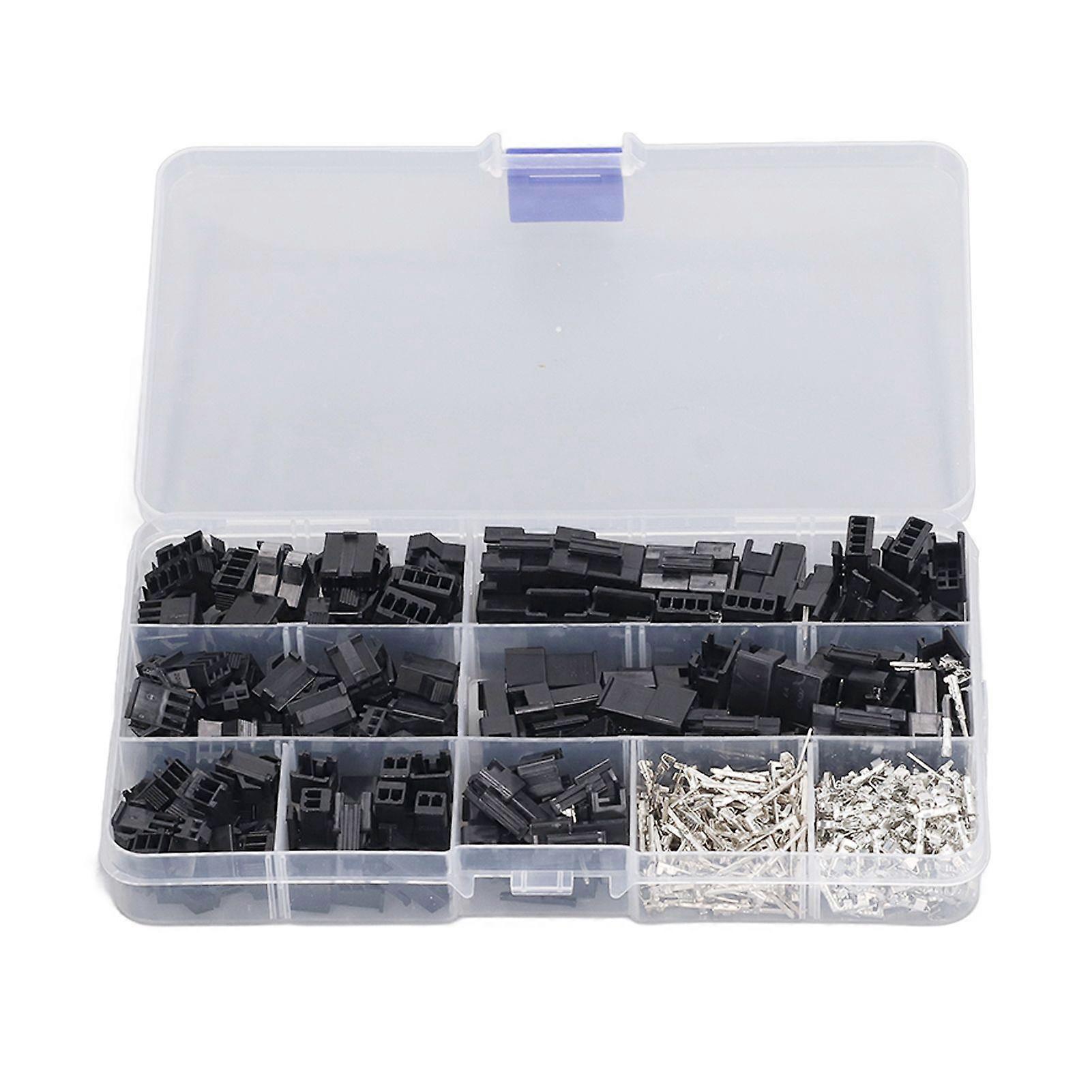 Υψηλής ποιότητας 480pcs που 2.54mm πίσσα SM 2P 3P 4P καρφίτσα αρσενικό και θηλυκό πλαστικό