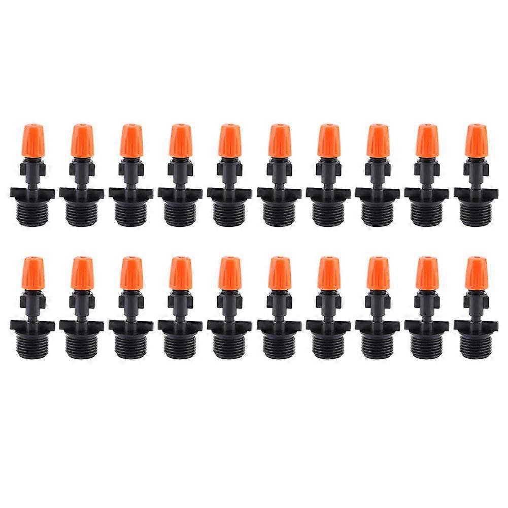 Spray nozzle Misting nozzle Micro sprinkler Irrigation nozzle Atomized water Uniform spray for greenhouse 20pcs