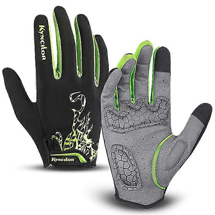 KYNCILOR A0026 1 Pair Breathable Cycling Gloves Shock-Absorbed Gym Hand Gloves with Touch Screen Function