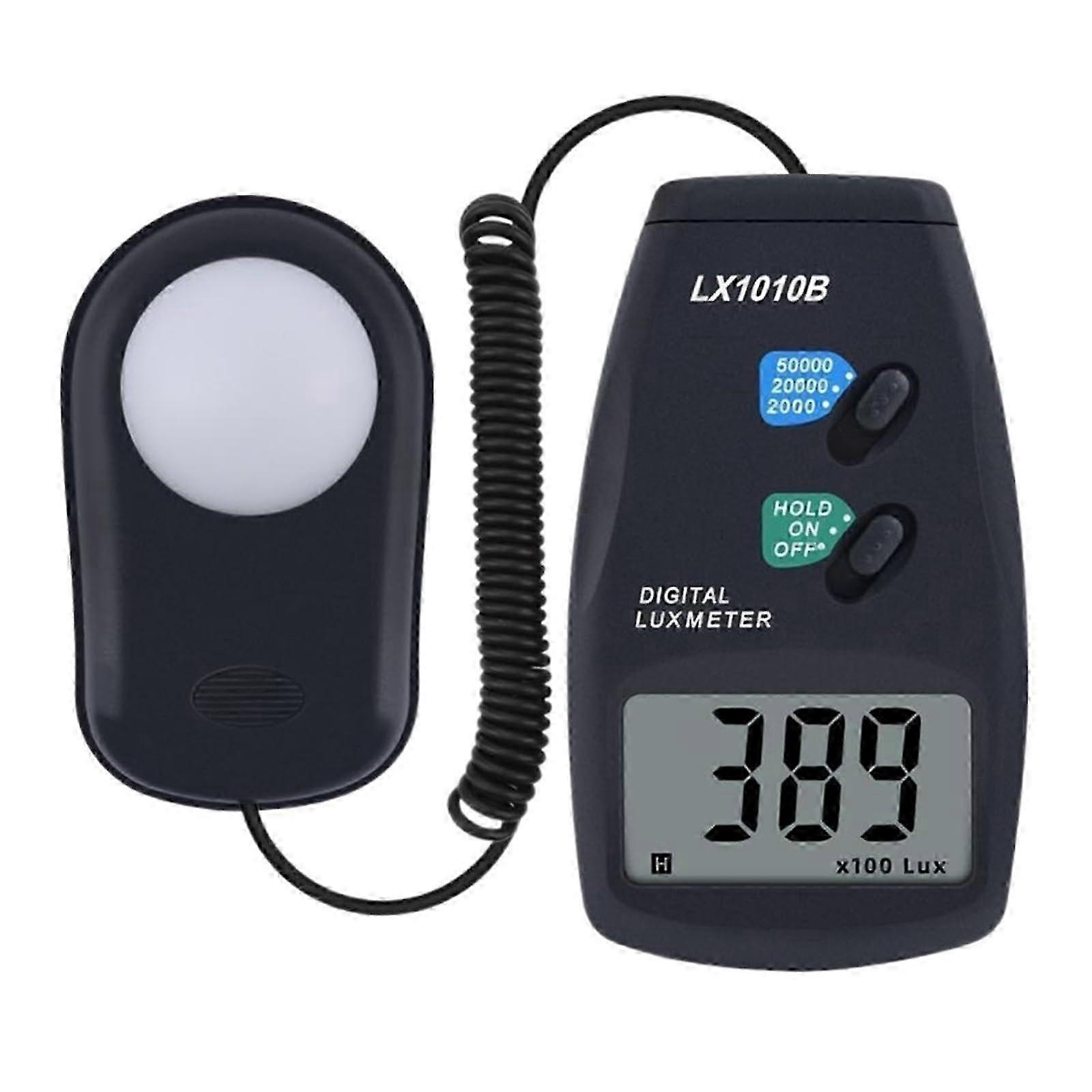 Digital Light Meter 3 Range Digital Illuminance Meter 0-50000 Lux Photometer Exposure