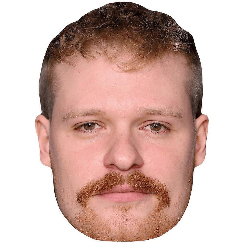 Solly Mcleod (Moustache) Celebrity Mask, Flat Card Face