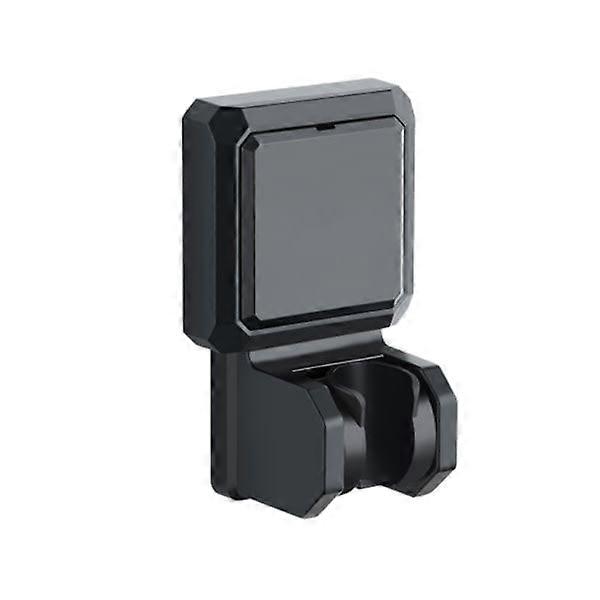 Adjustable Shower Head Holder - Self-Adhesive Shower Head Mount Black