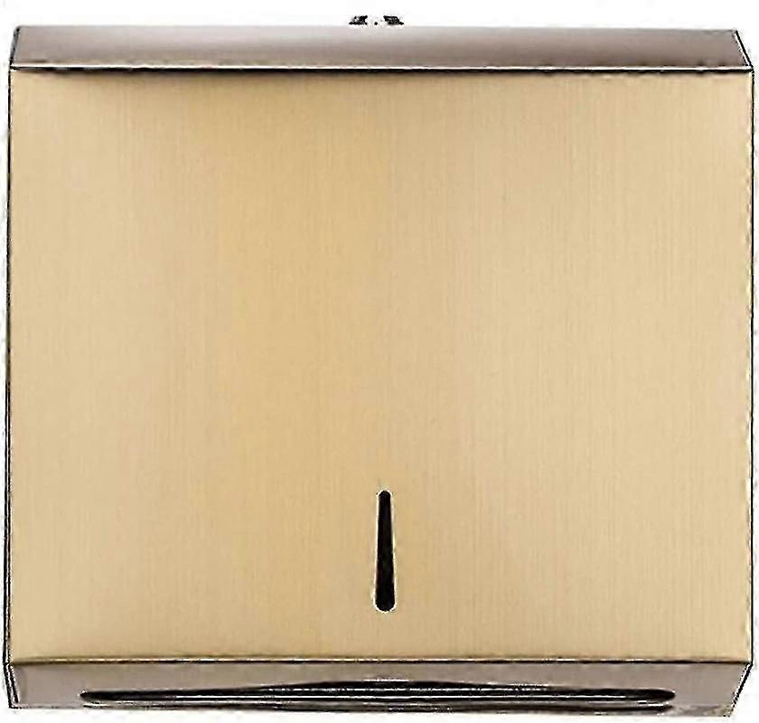 304 موزع مناشف ورقية مثبتة على الحائط من الفولاذ المقاوم للصدأ للمساحات المكتبية