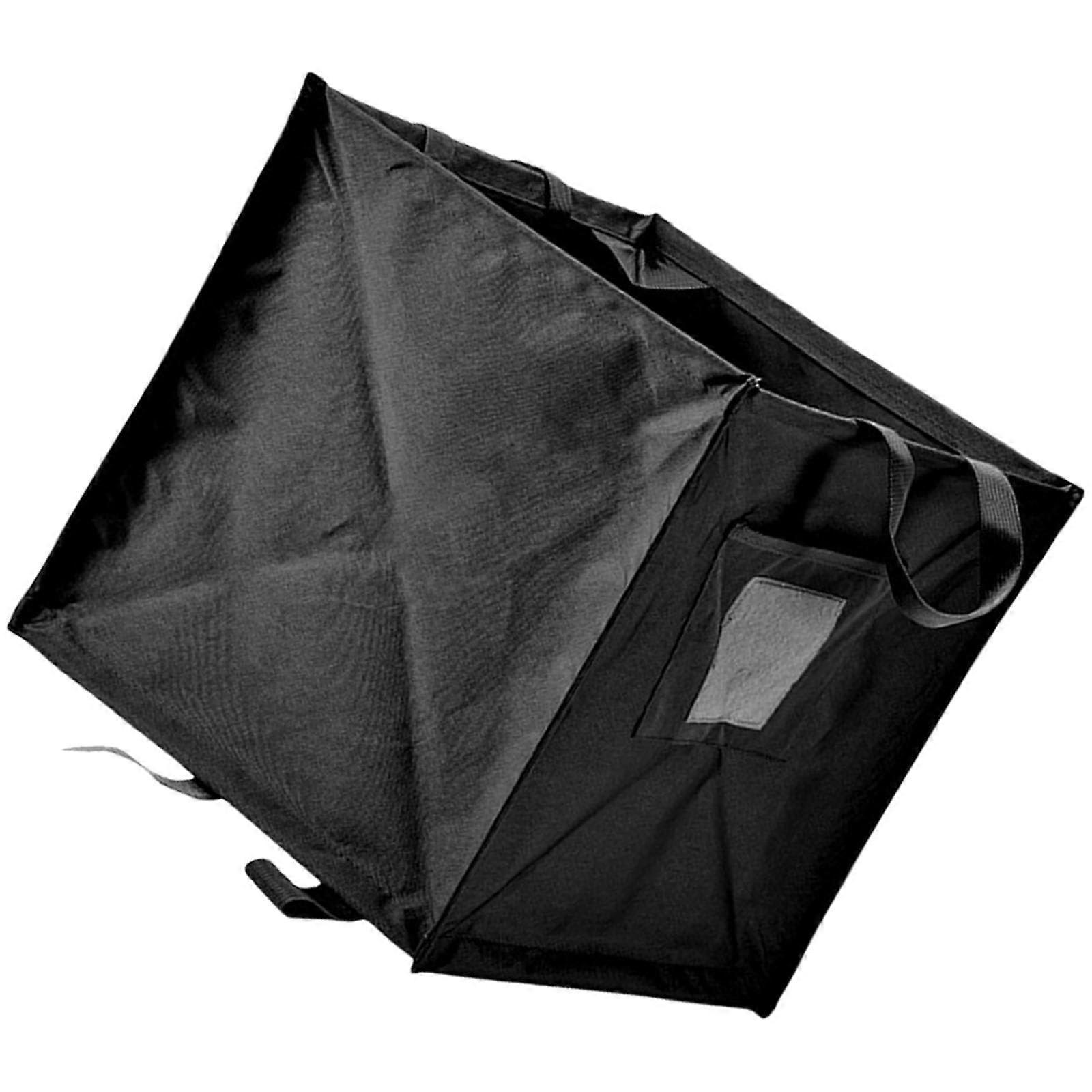 Large Capacity Trash Can Backpacking Lawns Leaf Waste Storage Bag with Handle Foldable Camping Trash Organizers Bucket Ref: 3568
