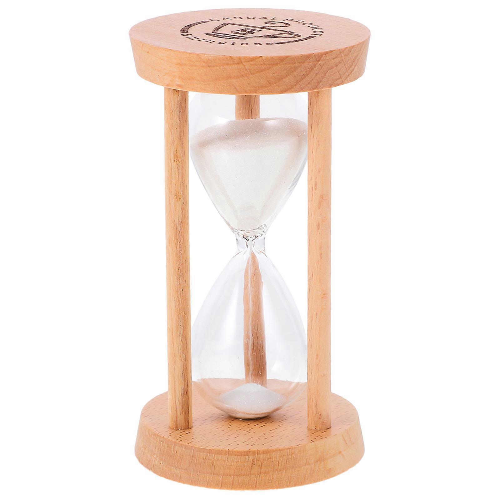 Wooden Sand Timer Hourglass for Kitchen Cooking Study Work Home Office Decor Smooth Surface Safe