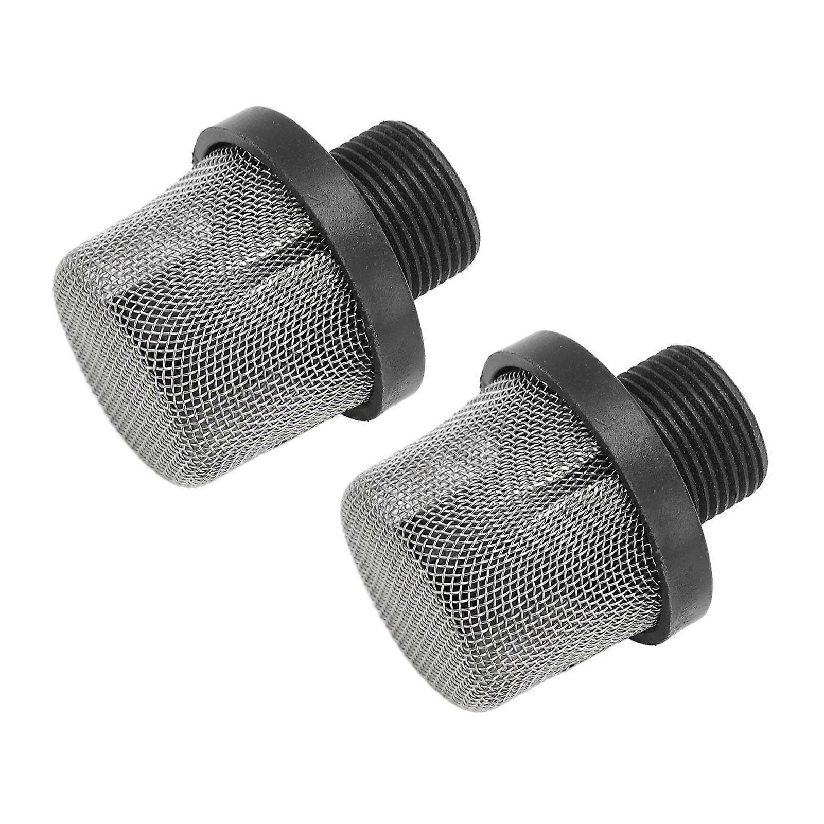 2pcs Airless Paint Sprayer Inlet Filter Highly Efficient Multifunctional Hose Inlet Strainer Filter for Replacement