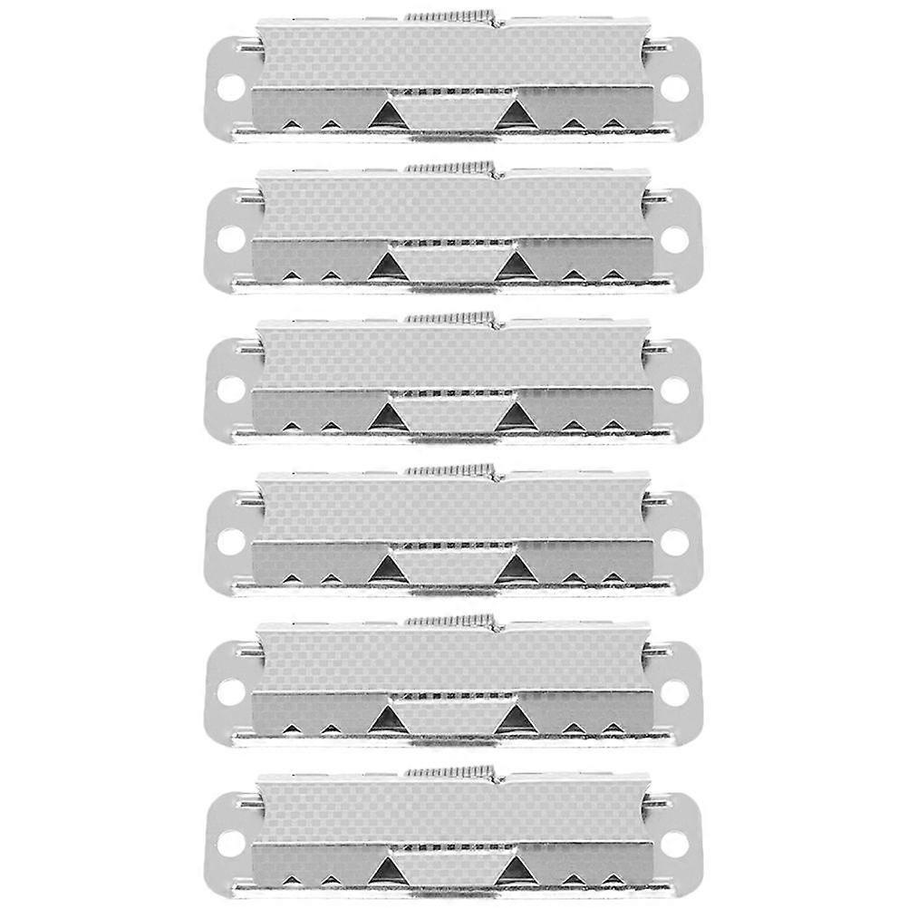 6Pcs Metal Bill Clips Office Document Clips Menu Replaceable Clips Clipboard Mount Clips