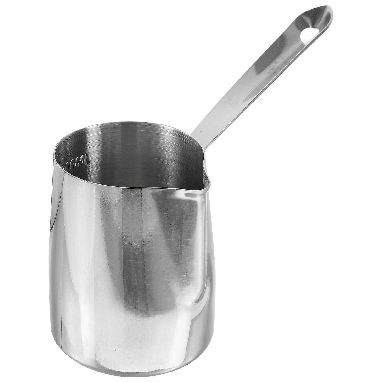 Convenient Frothing Pitcher Metal Milk Frothing Jug Households Pointed Spout 18.5X9.7X7.5CM Milk Frothing 1Set