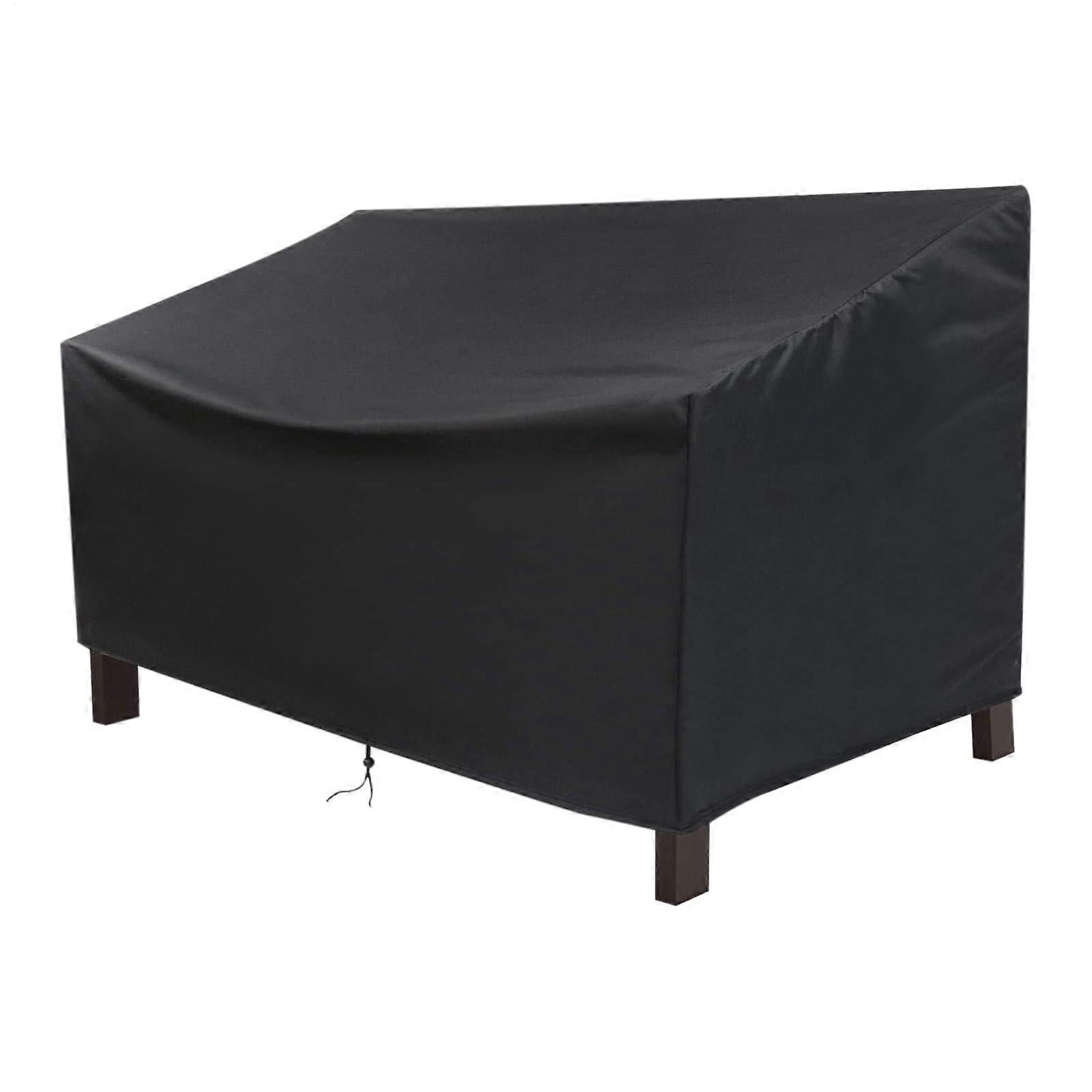 Waterproof Couch Cover for Outdoor Storage - Sofa Protector with Adjustable Straps, Fade-Resistant Dust Cover, 162x66x89cm