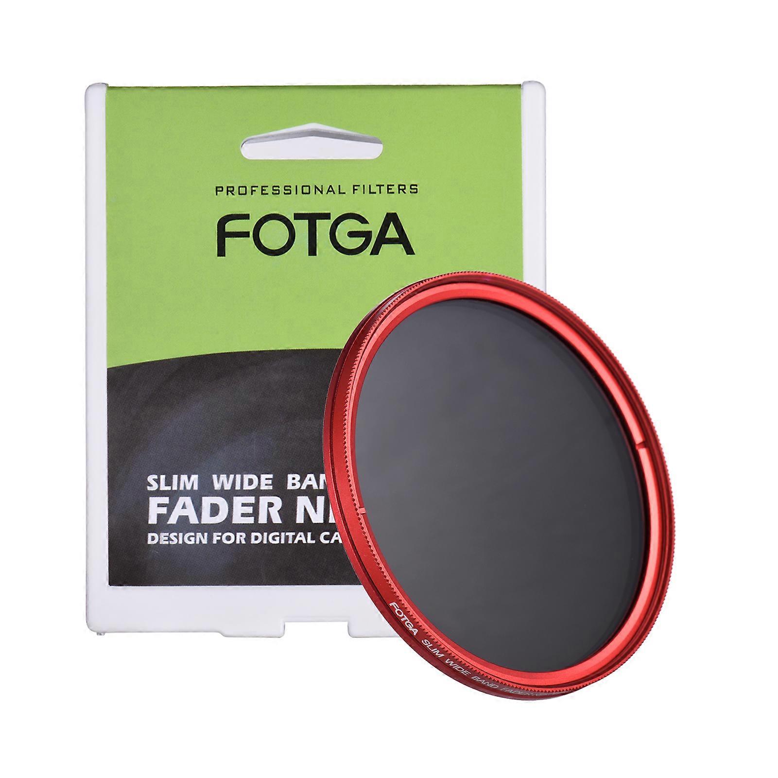 FOTGA 67mm Slim ND Fader Variable Neutral Density Filter Red
