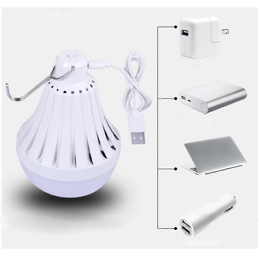 Camping Lights Outdoor Usb Powered Lamp With Metal Wire Hook For Emergency Lighting During Hurricane 1Pcs