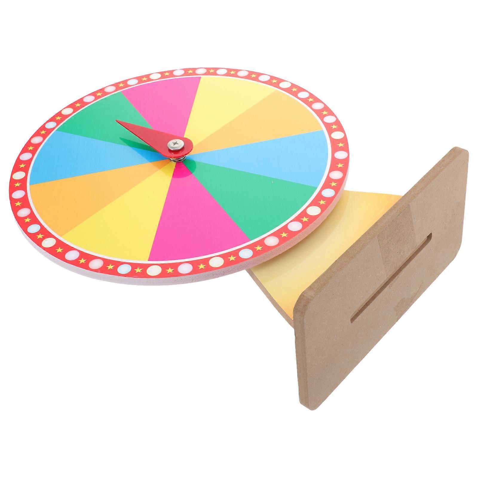 Diy Rotating Prize Wheel Tabletop Game for Parties, Events, and Fun Activities Portable Fortune Wheel with Engaging Design