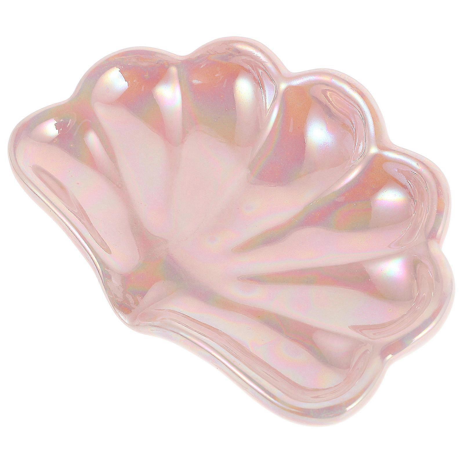 Kitchen Sink Organizer Self Draining Soap Dish In Shell Shape With Convenient Storage Pink 1Pack