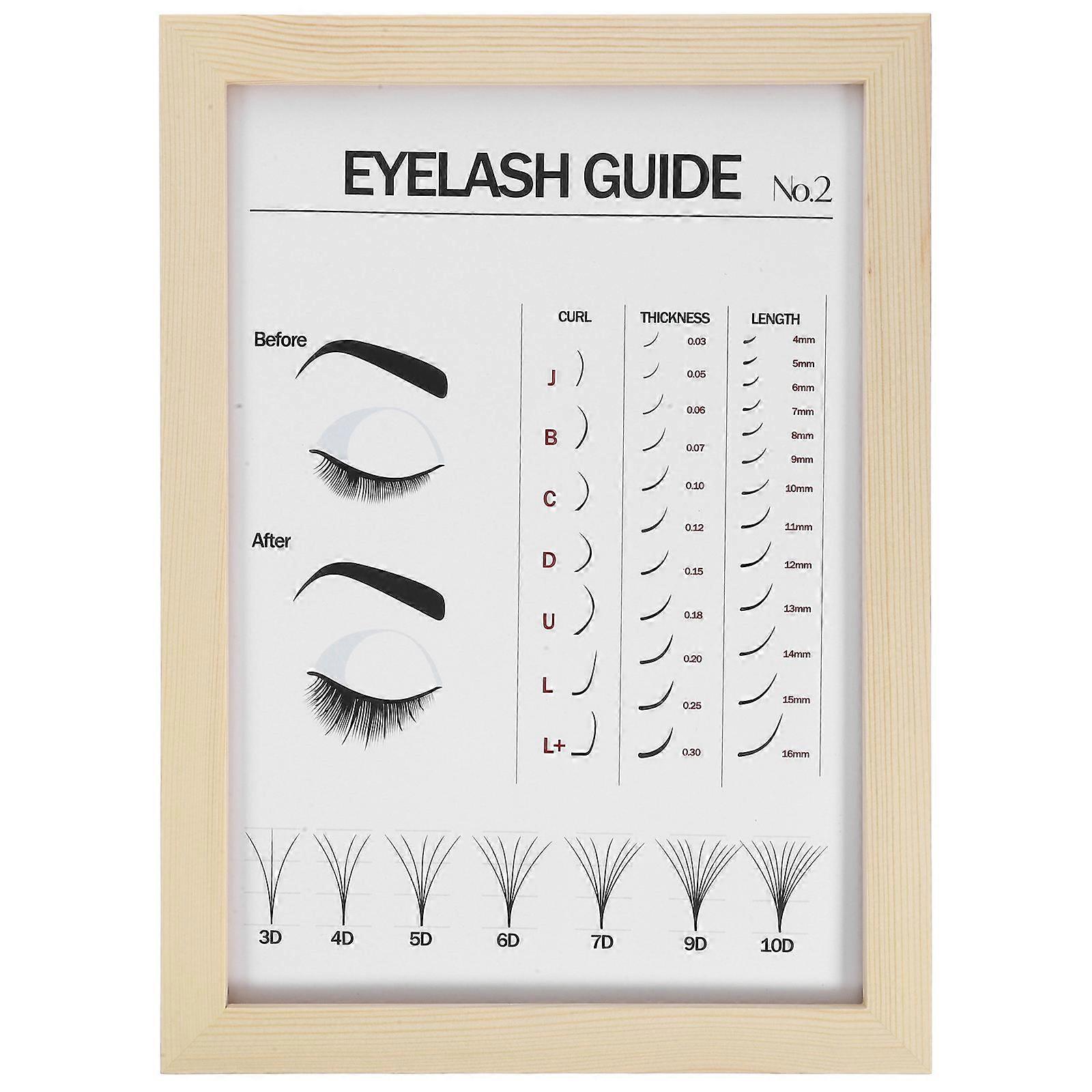 Eyelash Display Board Lash Extension Tool Multi Color Eyelash Art Decor For Salon Use Rectangular Shape Tabletop Display 1Set