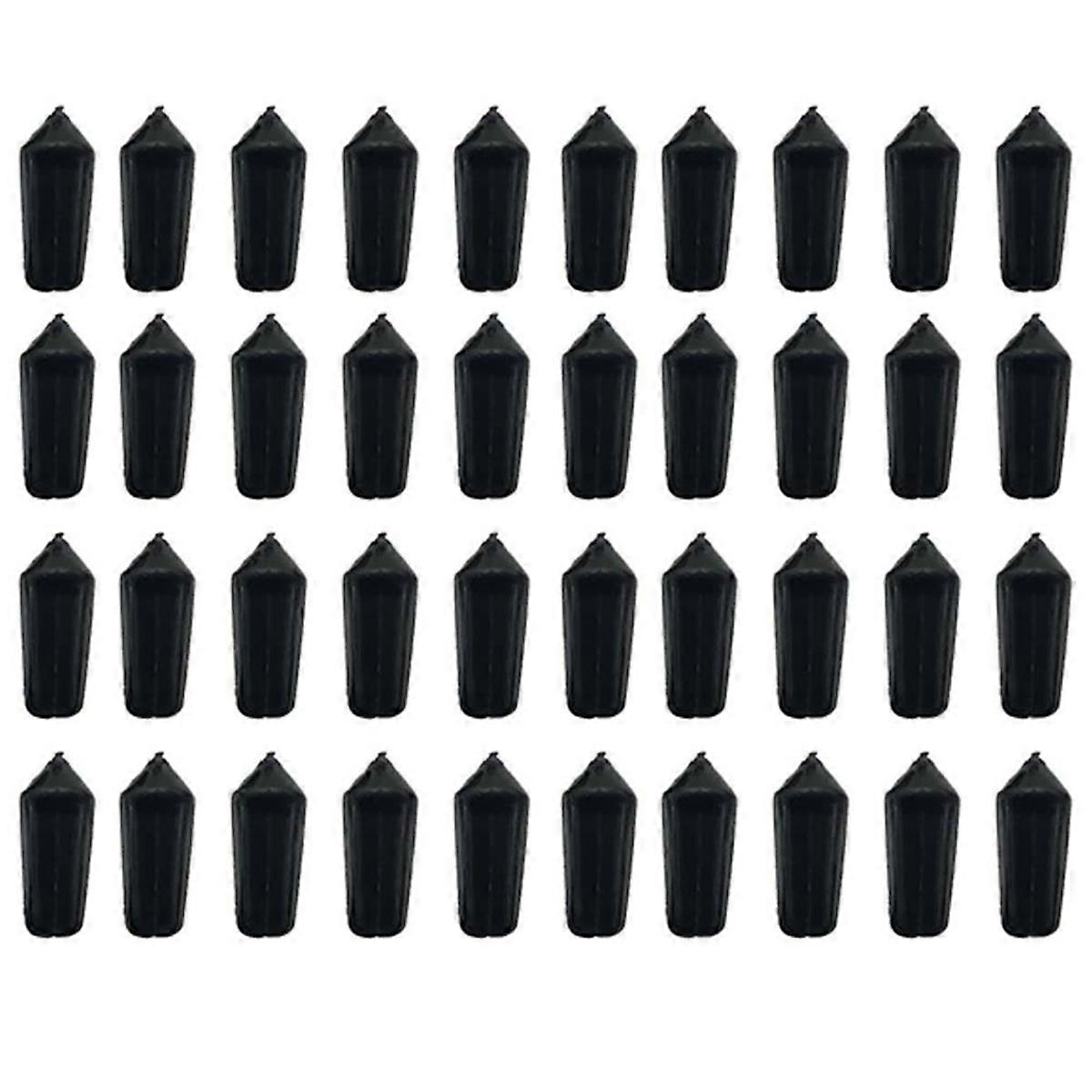 40Pcs Flight Protector, Fixed 90 Degrees Wing Saver Replacement Accessories Tip Protector Black