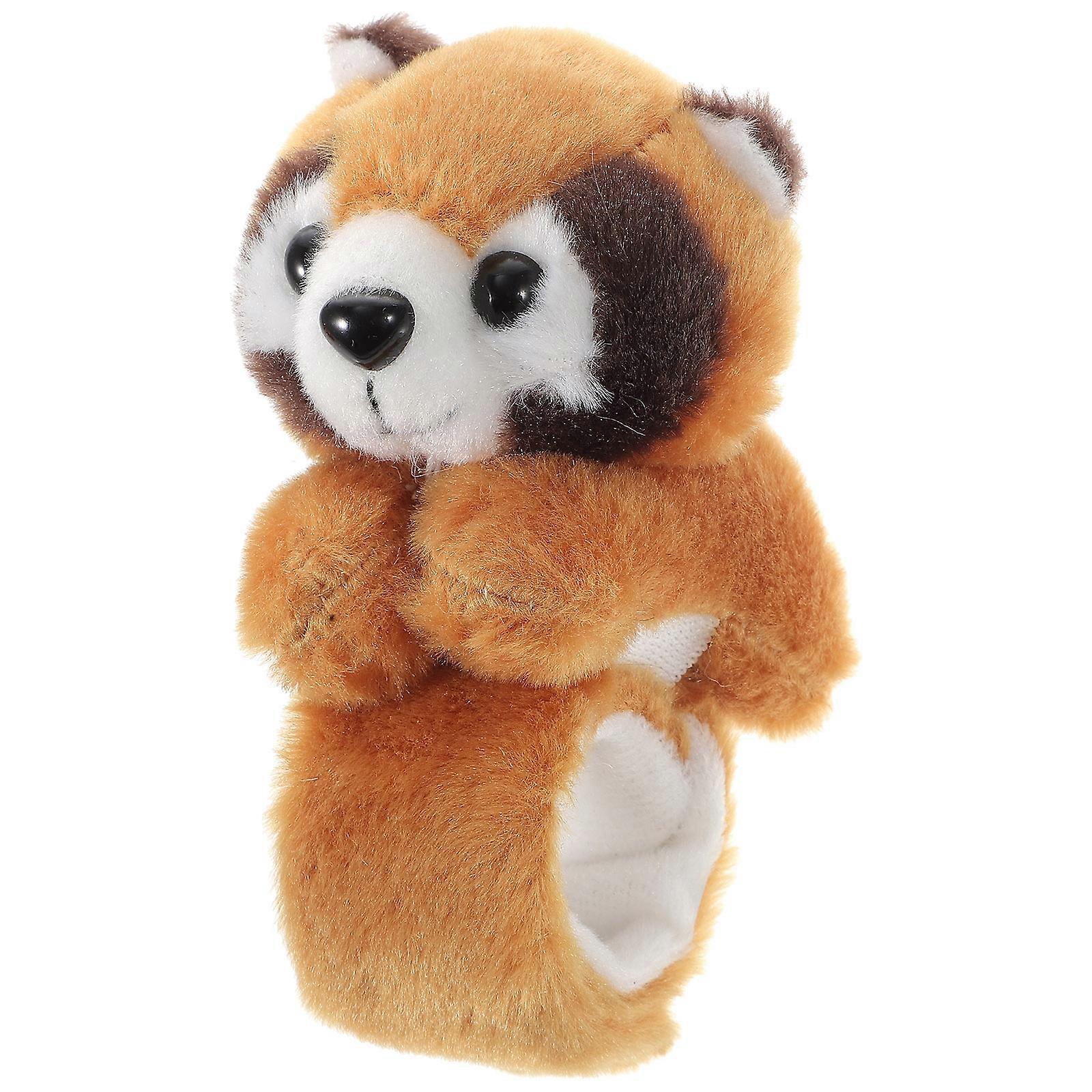 Plush Raccoon Slap Bracelet Soft Animal Wristband for Birthday & Halloween Party Favors, Skin Friendly Design