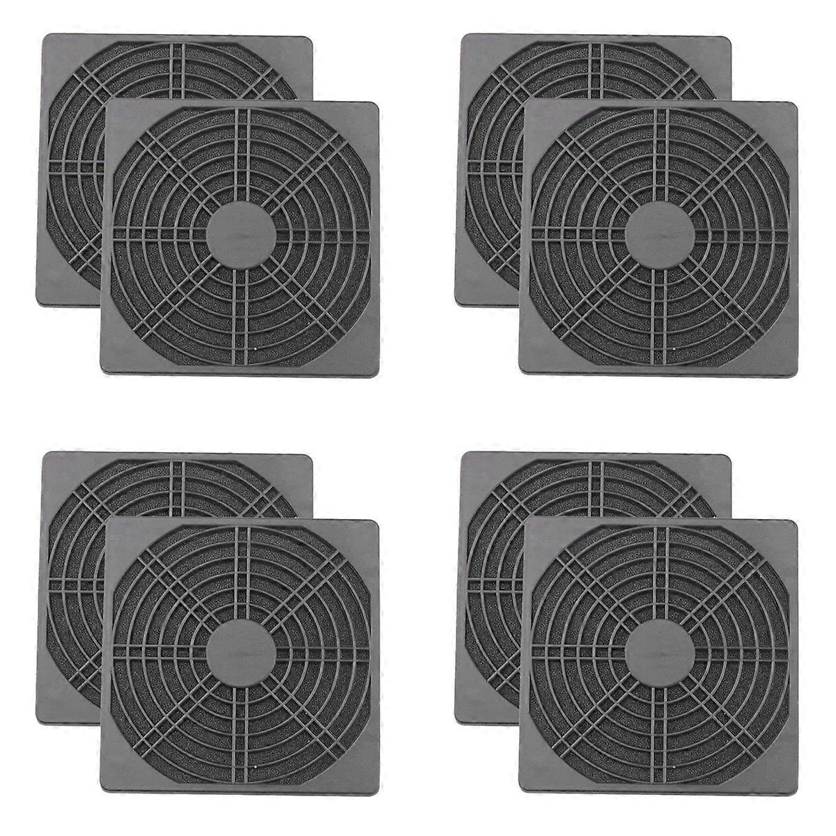 2 Pcs ABS Computer Ventilator Grill 120mm Fan Filter Fan Mesh Cover