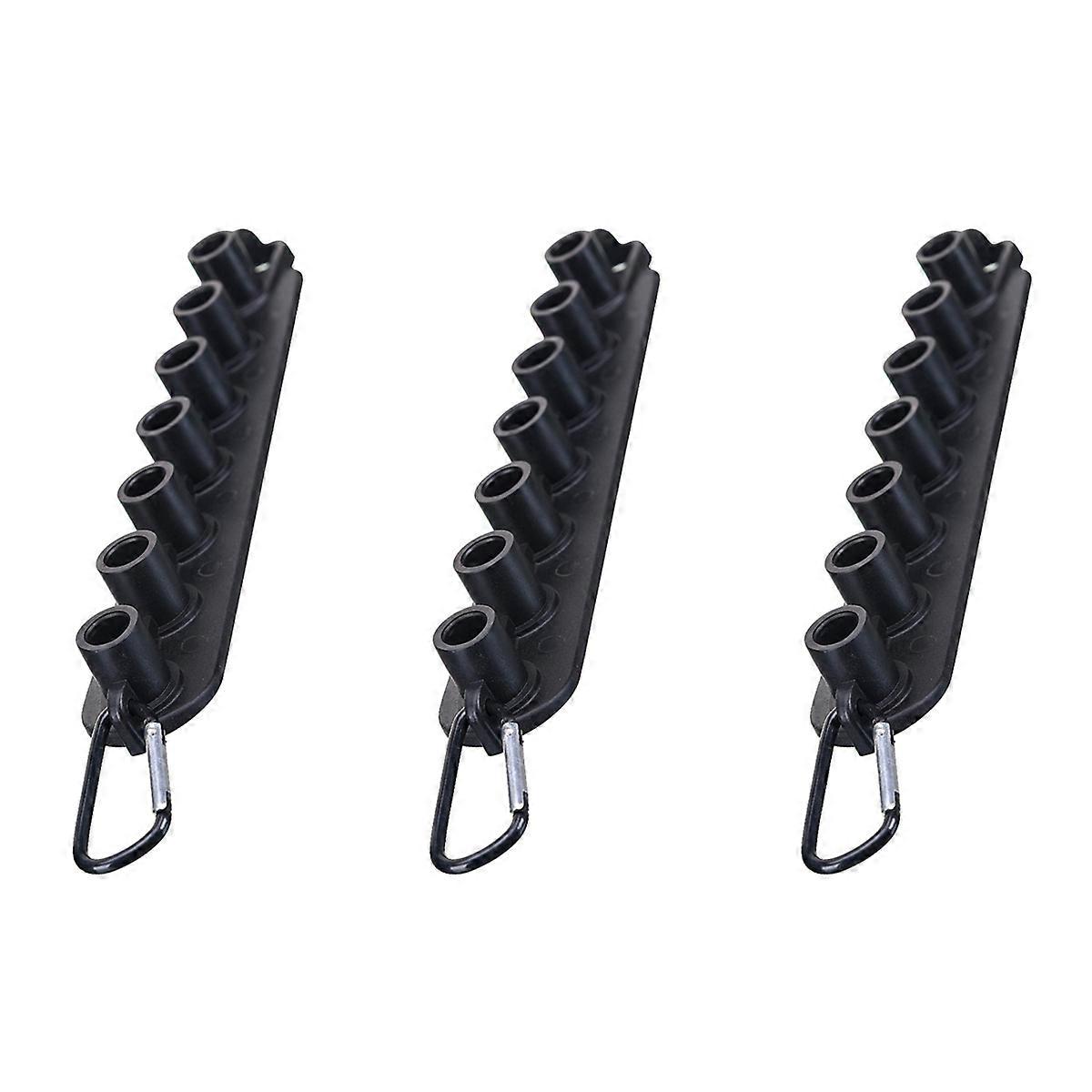3X Pressure Washer Nozzle Holder, Holds 7 Nozzle Tips with 1/4 Inch Quick Connect(Without Nozzles )