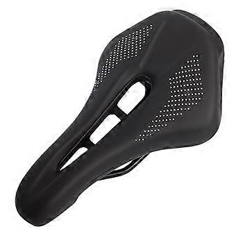 Bicycle Seat with Non-Slip PU Leather, Reflective, Breathable and Sponge Padding, Black