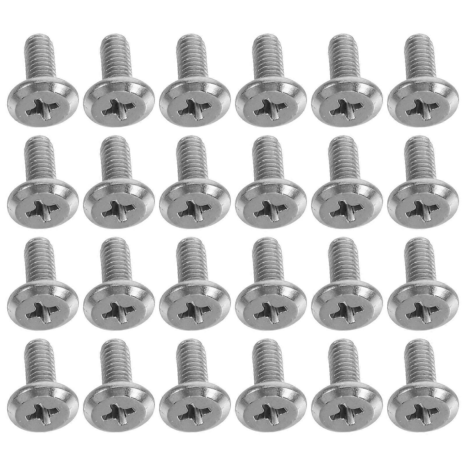 100pcs Nickel Plated Cross Head Screws Flat Countersunk Mounting Hardware for Cabinets, Desks & Furniture Assembly – Reliable & Versatile Fastening