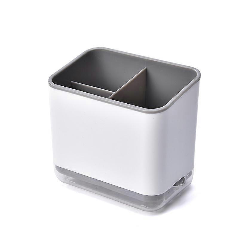 Storage Box Multifunctional Storage Rack Chopstick Holder Dish Drainer White