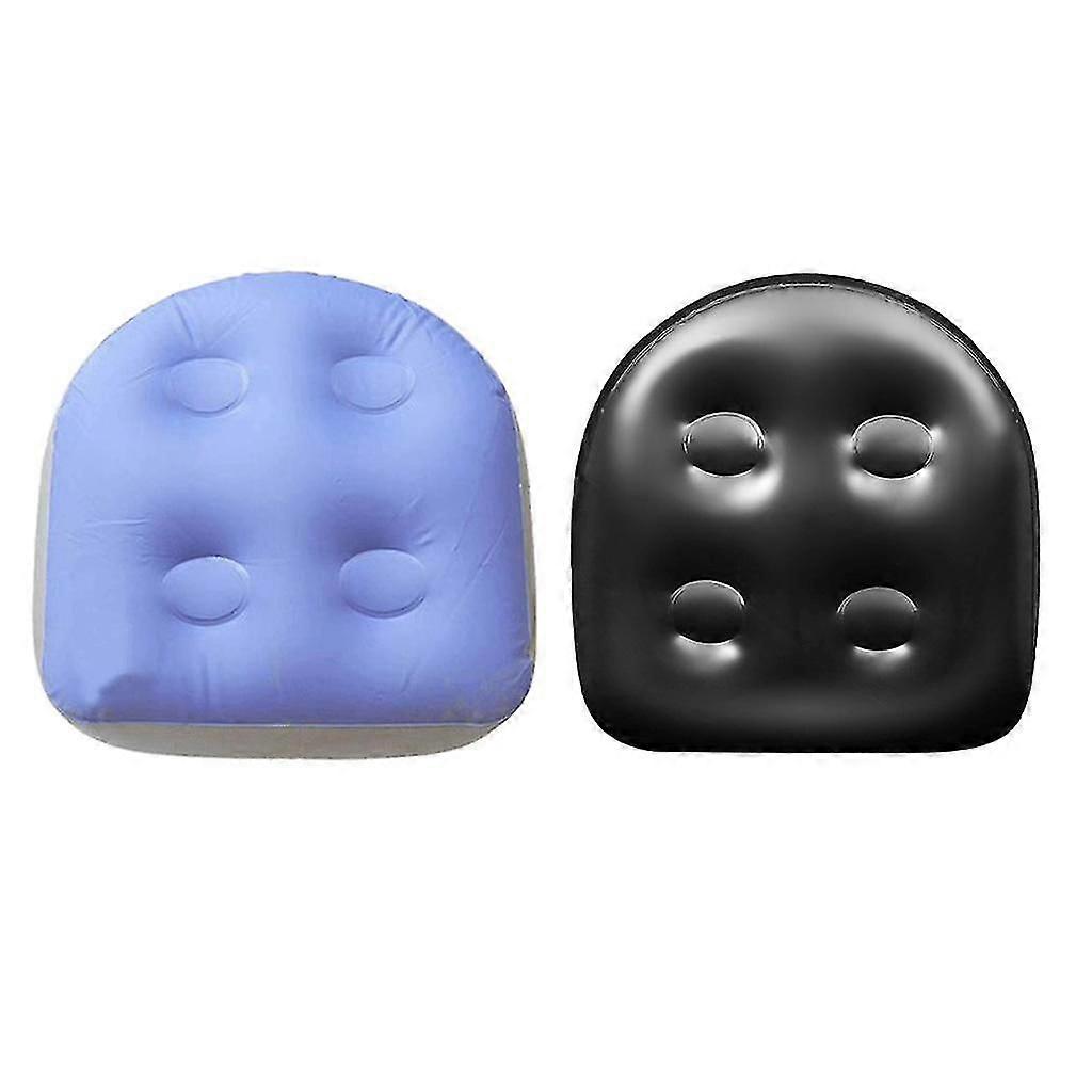 2pcs Spa Booster Seat Inflatable Hot Tub Pillows with Suction Cups