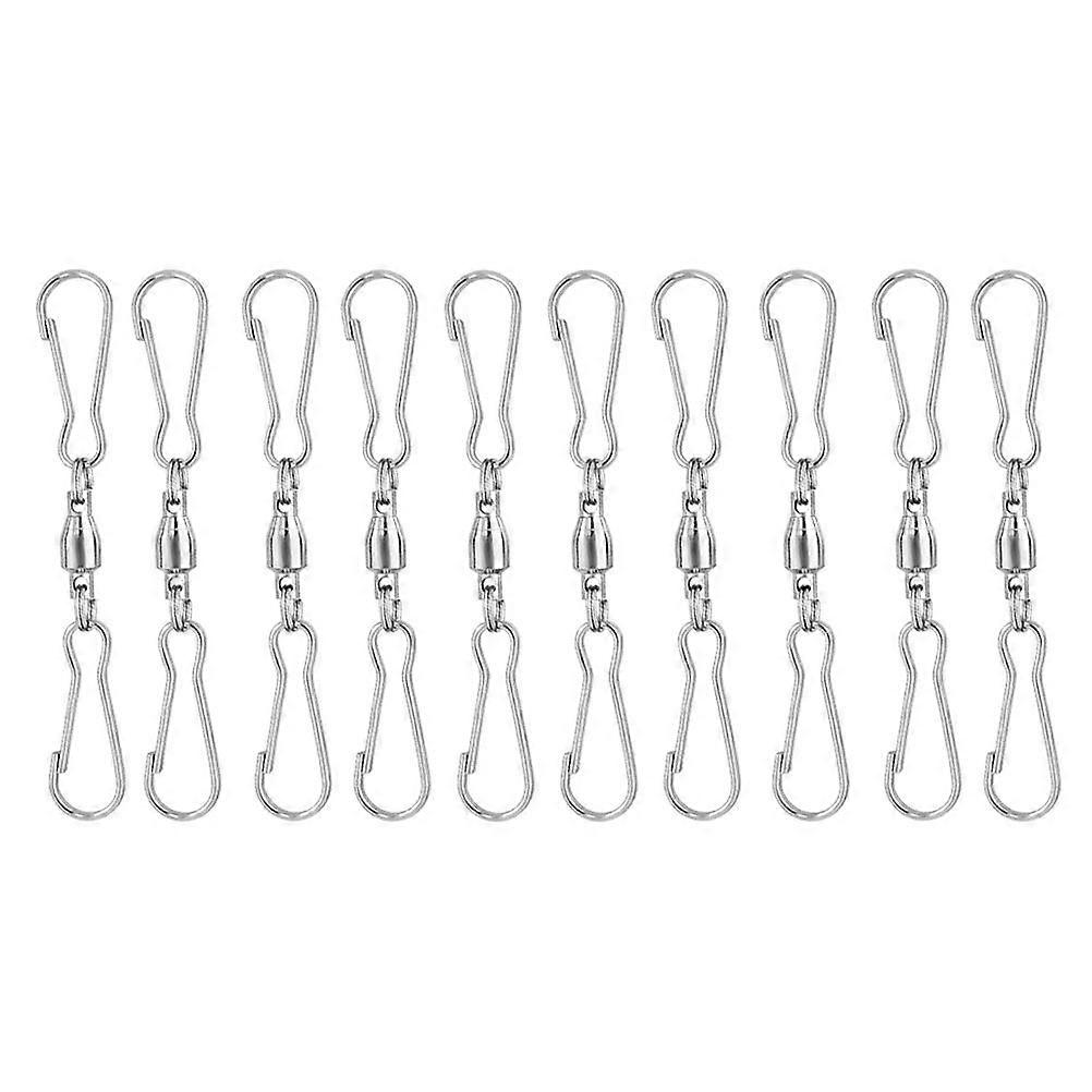 20Pcs Swivel Dual Clips Practical Wind Hangers Durable Hanging Hooks