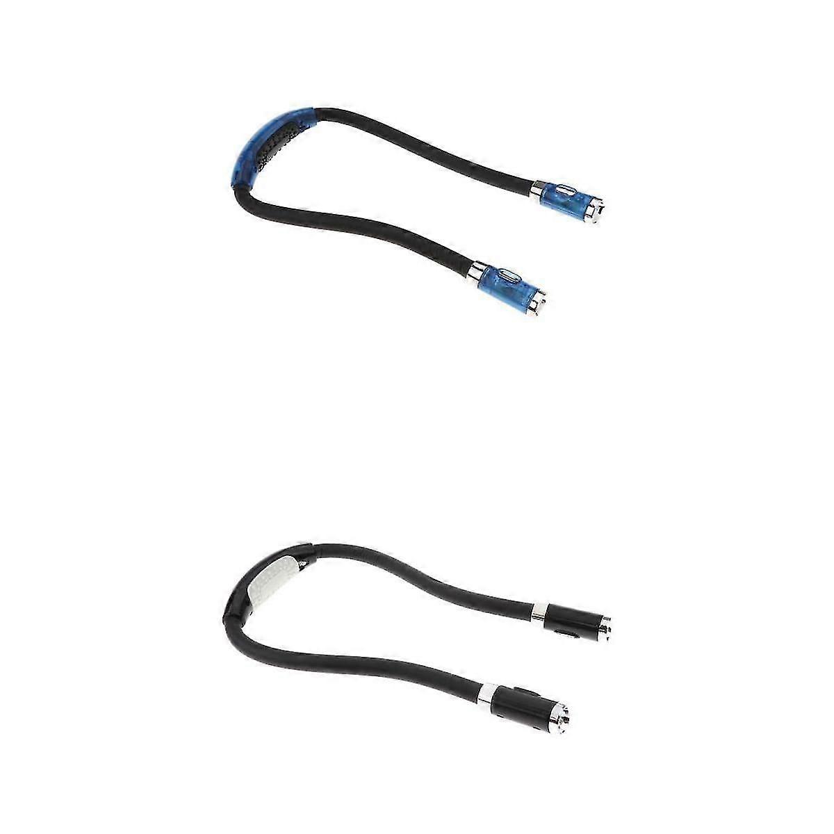 2 Pcs Led Hands-Free Flexible Neck Light Reading Flashlight Lamp Book Light