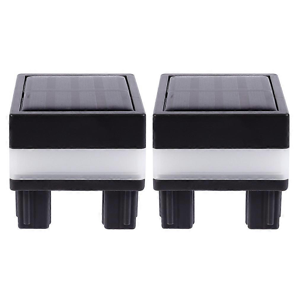 Lamp Post Landscape Lighting Solar Energy Storage Porch Simple Design 2Pcs