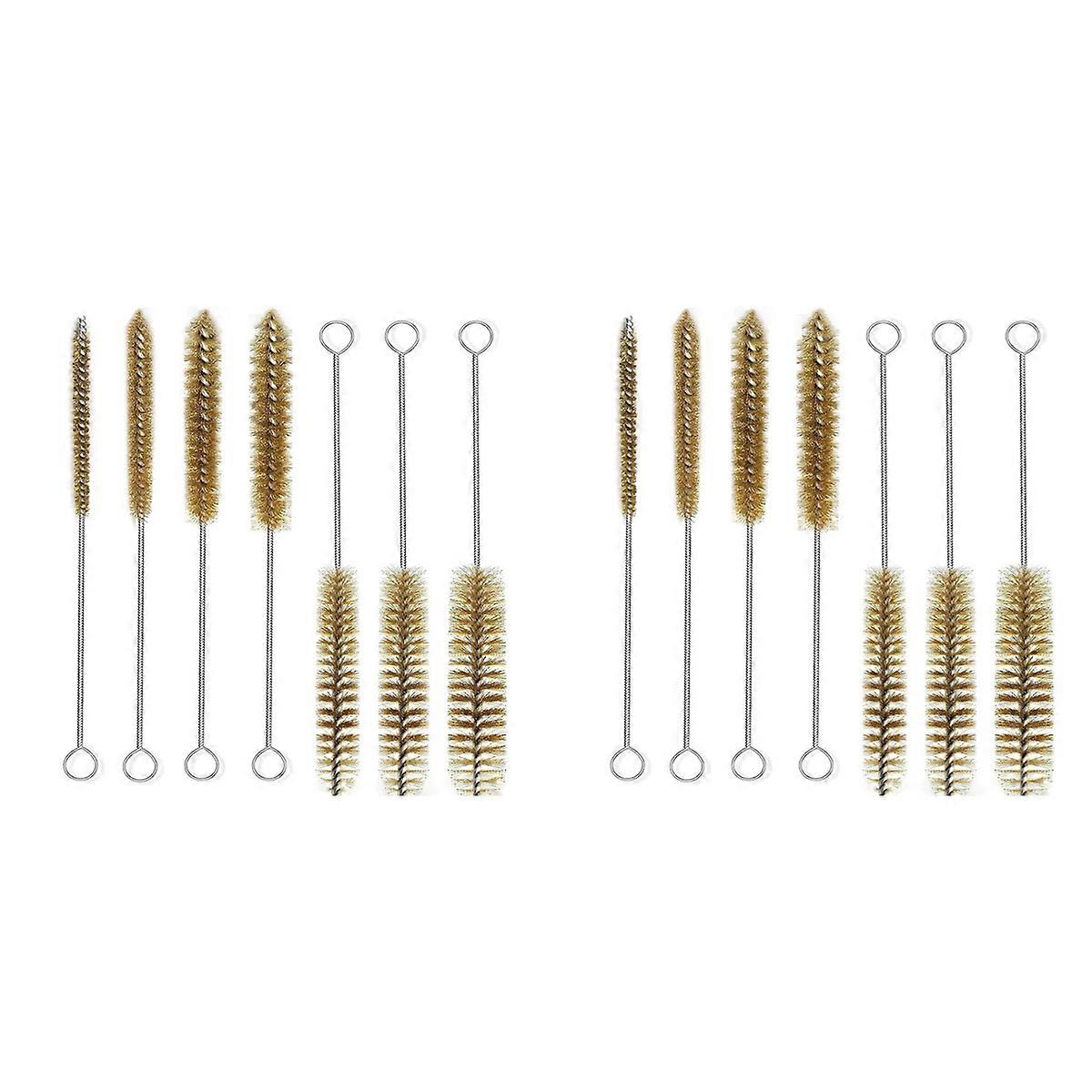 Brass Wire Tube Brushes Bottle Brush Set,Wire Brushes for Cleaning