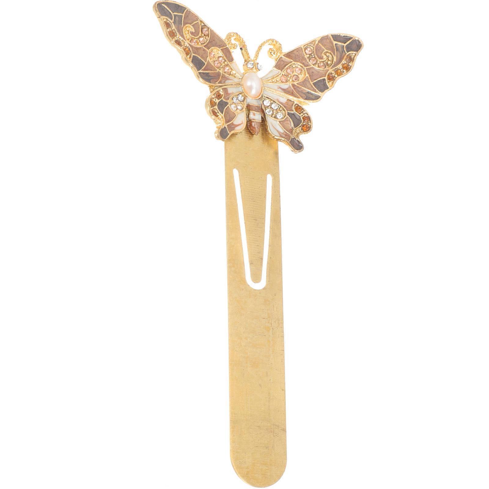 Delicate Bookmark Book Clipping Home Reading Alloy 3D Design 1Set