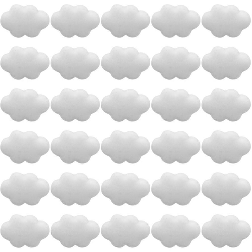 Cute Thumb Tacks Resin Push Pin Bulletin Board Map Photo Wall Decoration Diy Handicraft White Color 30Set
