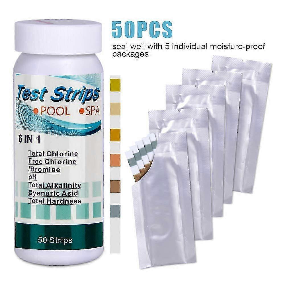 50pcs έγγραφο ελεγκτών pH ζωνών μέτρησης βουτιάς χλωρίου SPA υδρομασάζ SPA