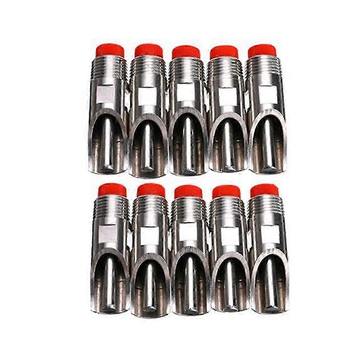 Rustfrit stål 1/2 tommer PT gevind Pig Automatisk Nipple Drikker Landbrugsudstyr 10-Pack