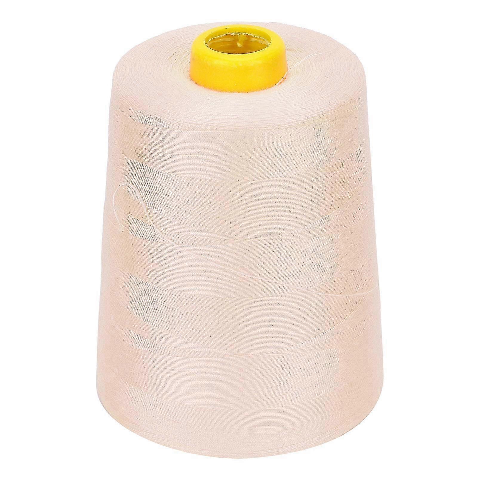 8000 Yards of Multi-Colored Polyester Yarns for DIY Embroidery Machine Projects in Khaki