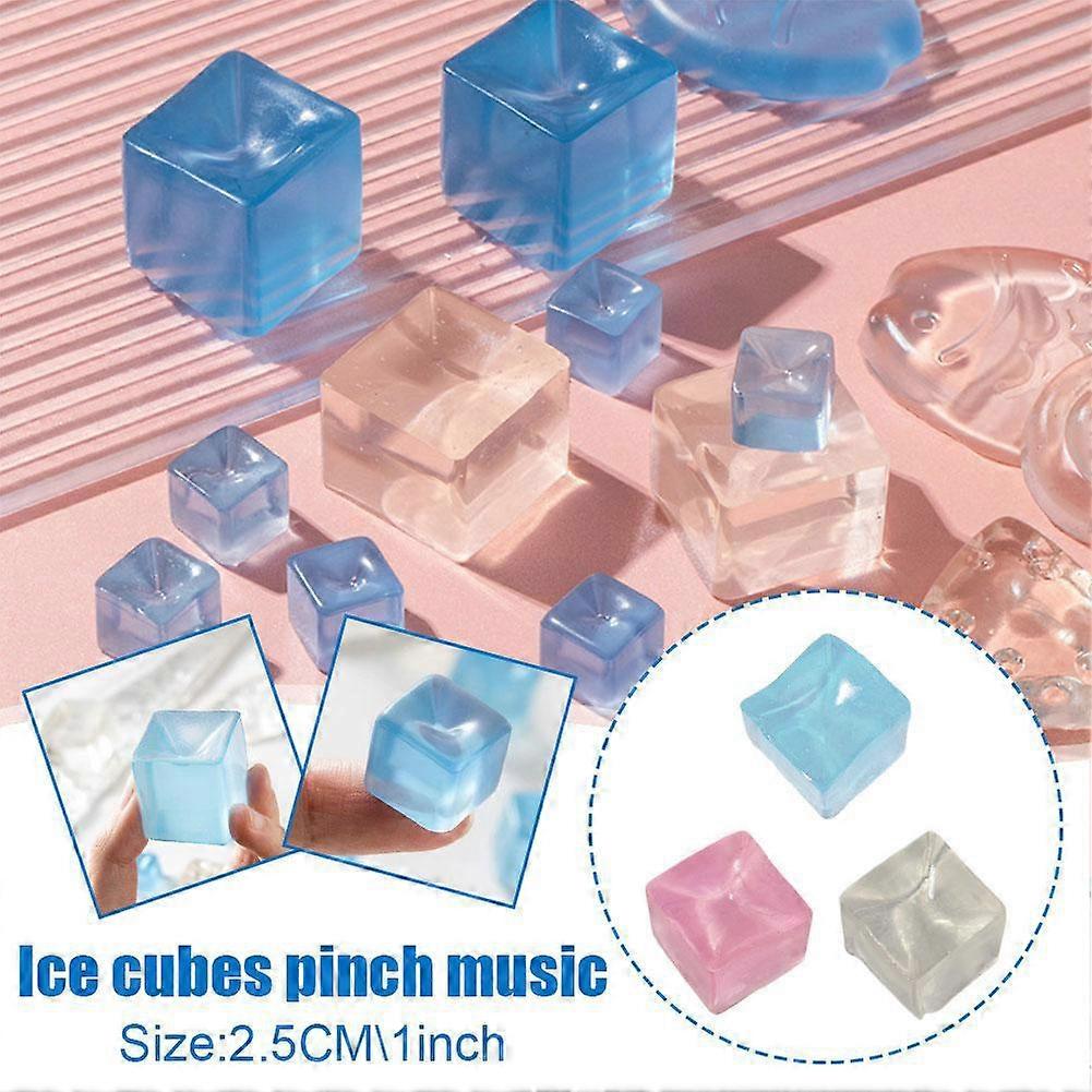 Pink (C) $ Creative decompression ice cube squeeze decompression jelly decompression toy