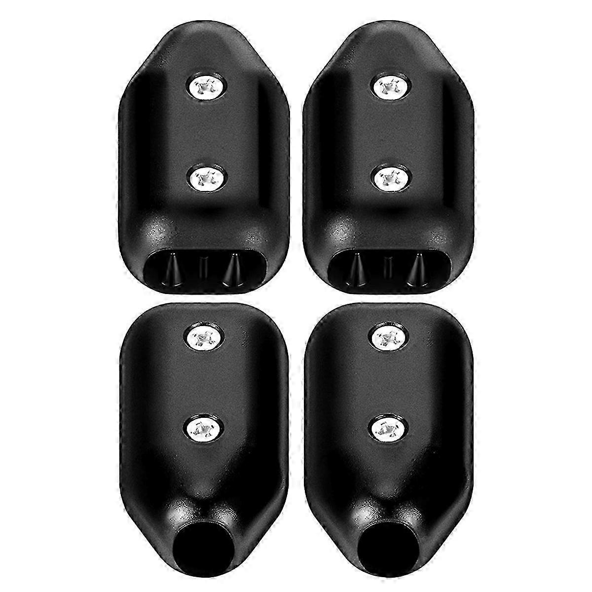 4 Pcs 5/8 Polegadas Grampos de Corda Grande Reutilizável Conector de Plástico Preto Adequado para