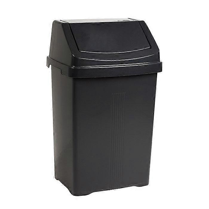 Casa 25L Swing Bin Midnight Black