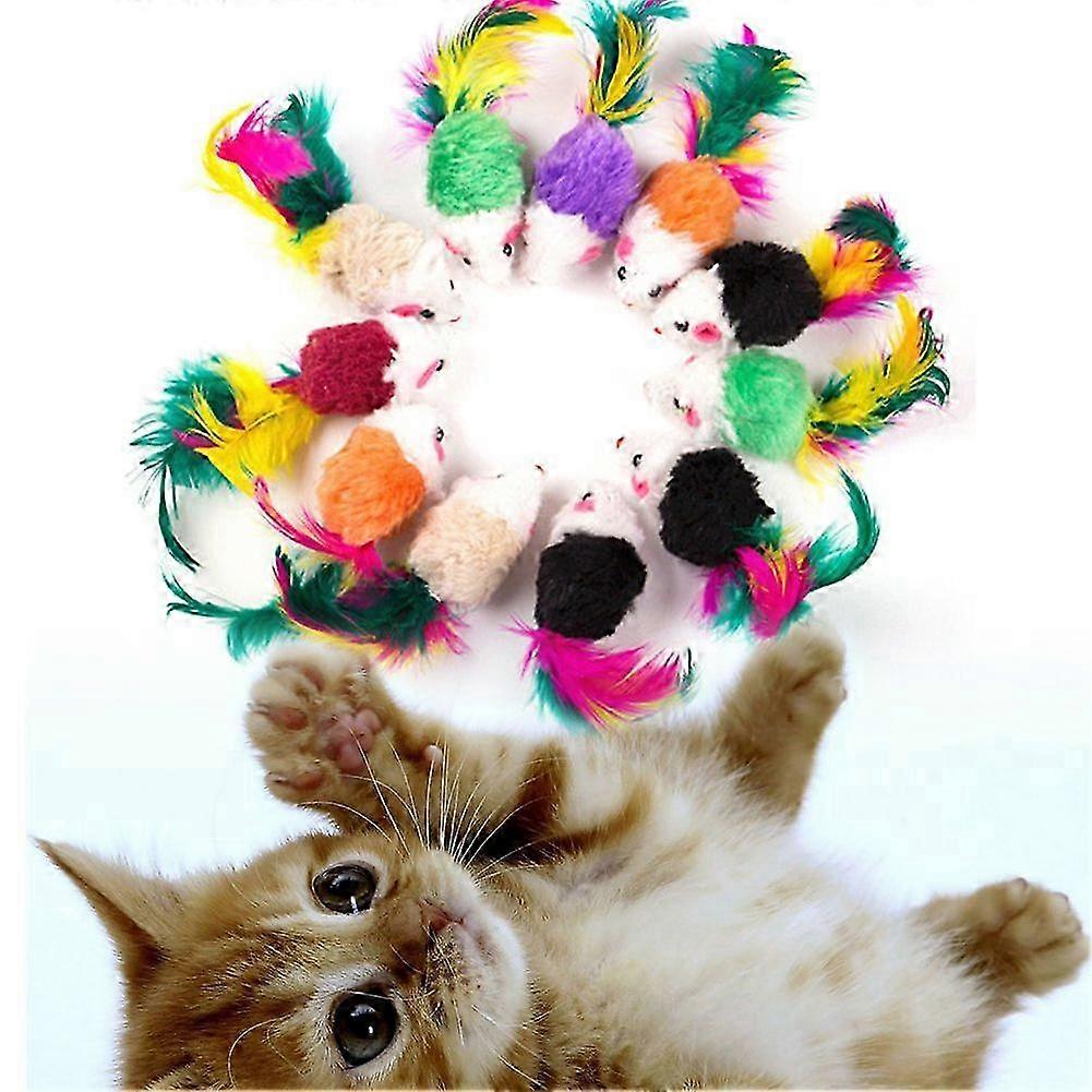 Mini cat mouse toy set suitable for various cat breeds and playful felines, perfect for interactive and engaging playtime activities