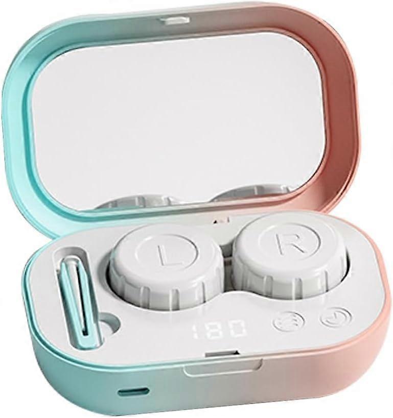 Ultrasonic Contact Lens Cleaner Machine, with Timer Display,Fit Disposal Soft Lens, Colored Contact Lens(Gradient Color)
