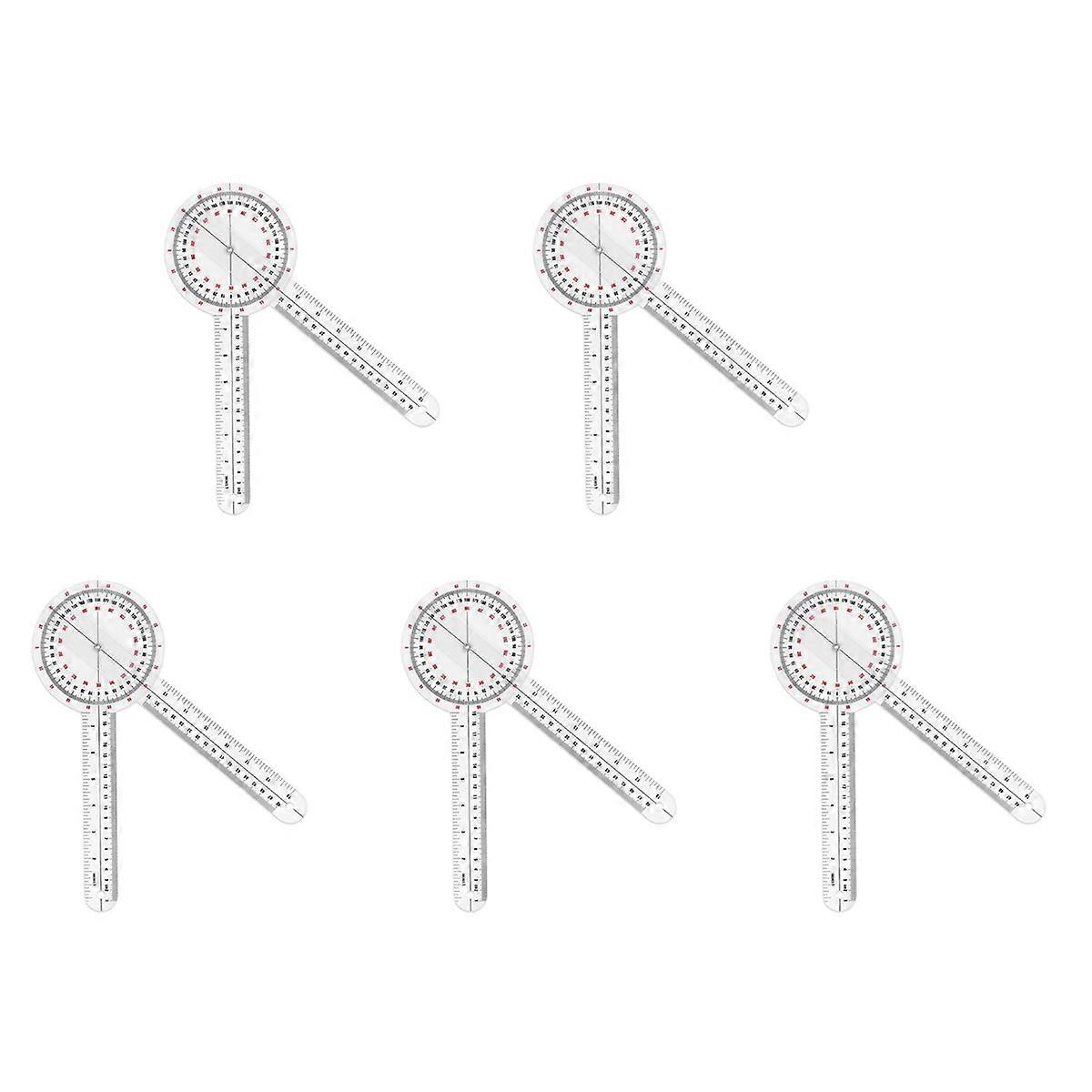 12 Inch Goniometer,Transparent Orthopedic Angle Ruler