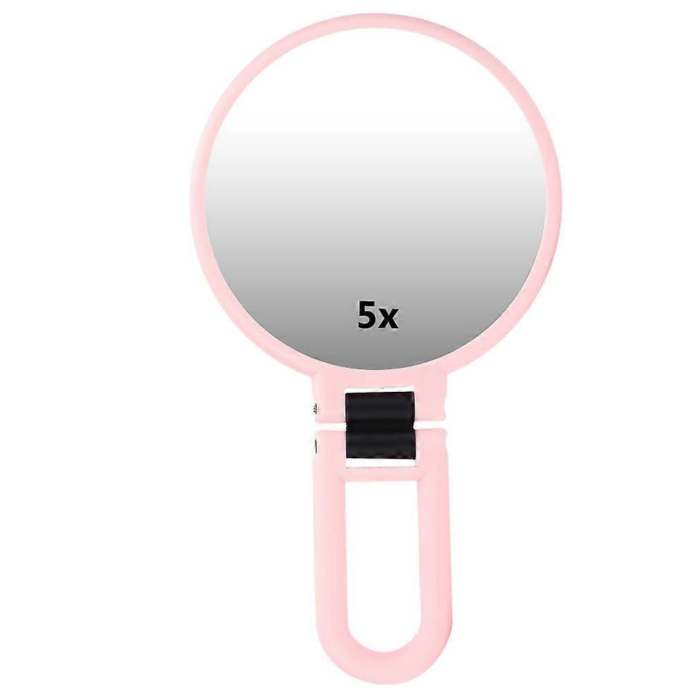 5X Magnifying Folding Adjustable Cosmetic Mirror Travel Portable Makeup Mirror
