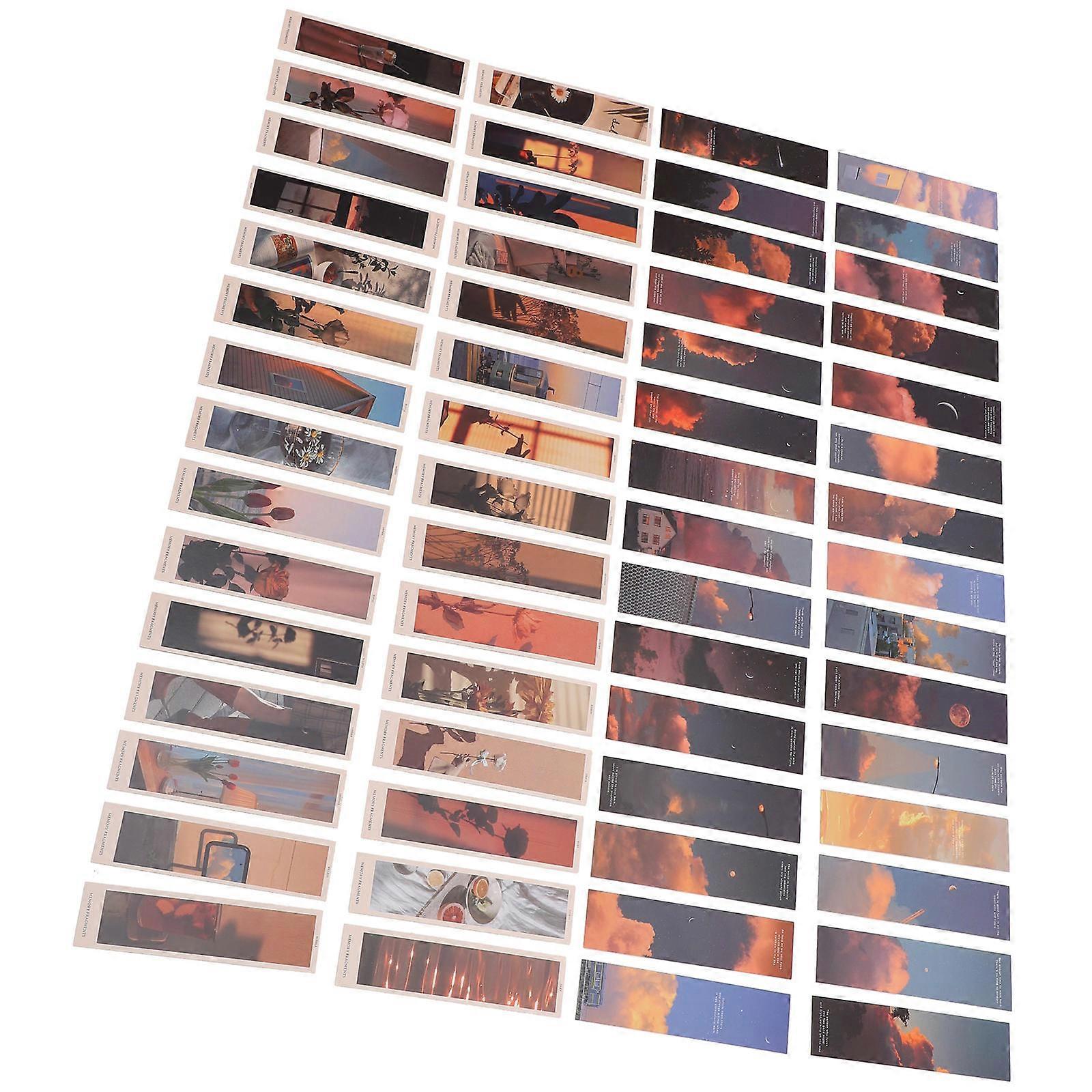 60pcs Decorative DIY Bookmarks for Students, Lightweight & Portable Paper Markers for Teachers and Book Lovers