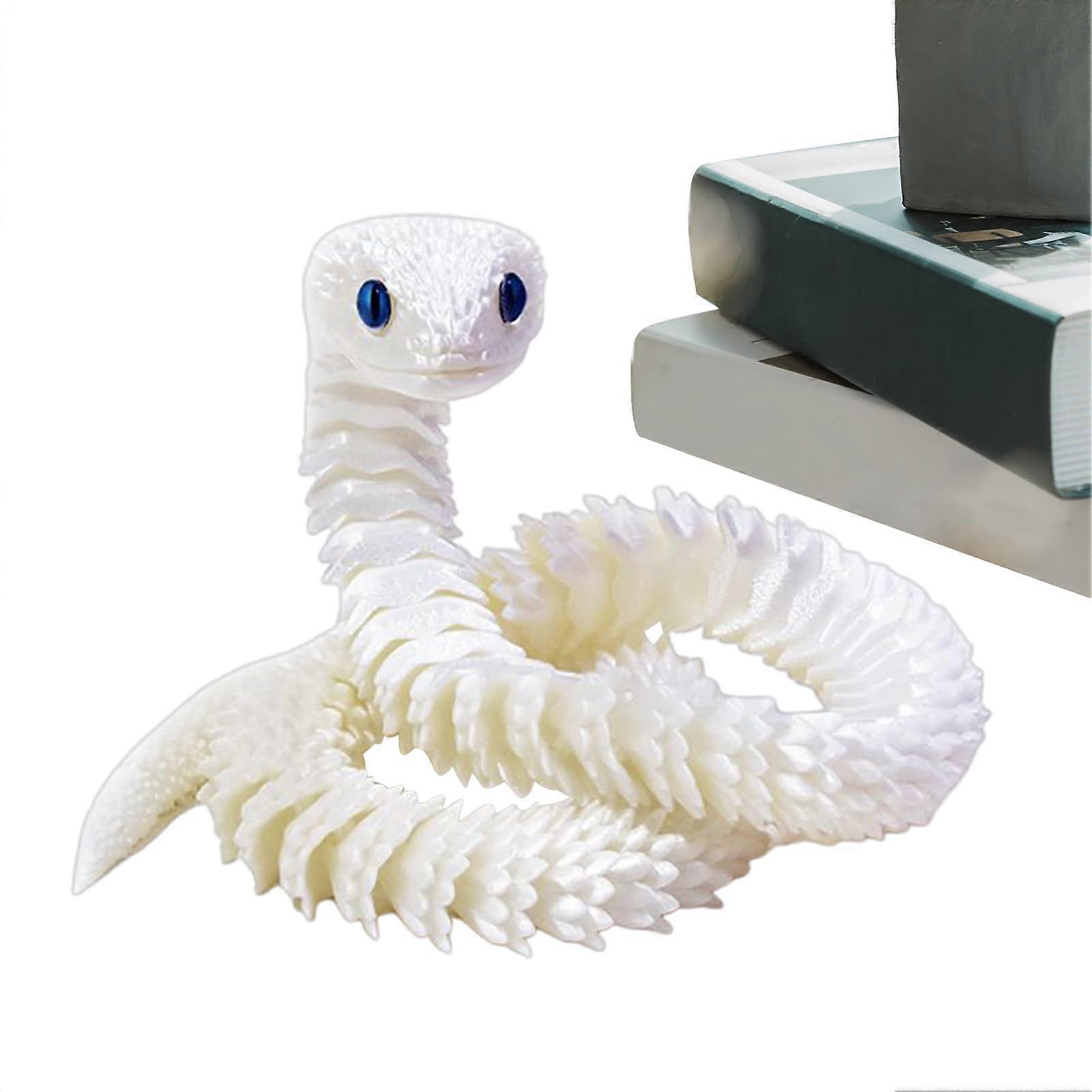 Link Snake - 3D Printed Realistic Blue Snake Figure for Pranks and Gags - Fun Toy for Adults, Kids, and Teens