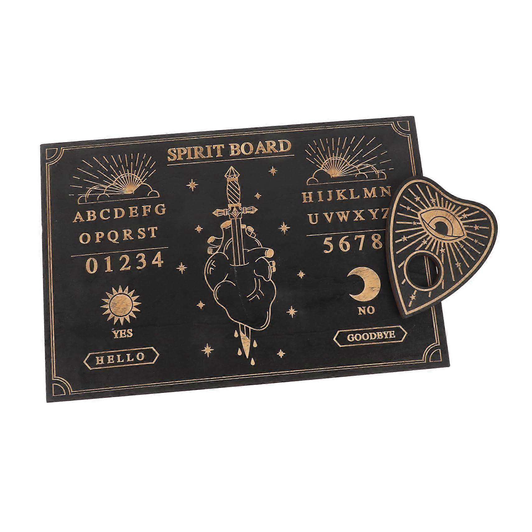 Handcrafted Wooden Altar Board for Home Decoration Meditation Energy Pendulum Metaphysical Tool Black