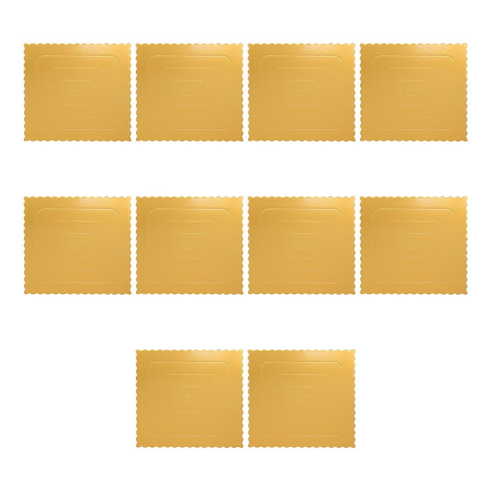 Pastry Board Rectangle Mousse Cakes Displaying Simple Elegant 9.6×9.6×0.1in 10Pcs