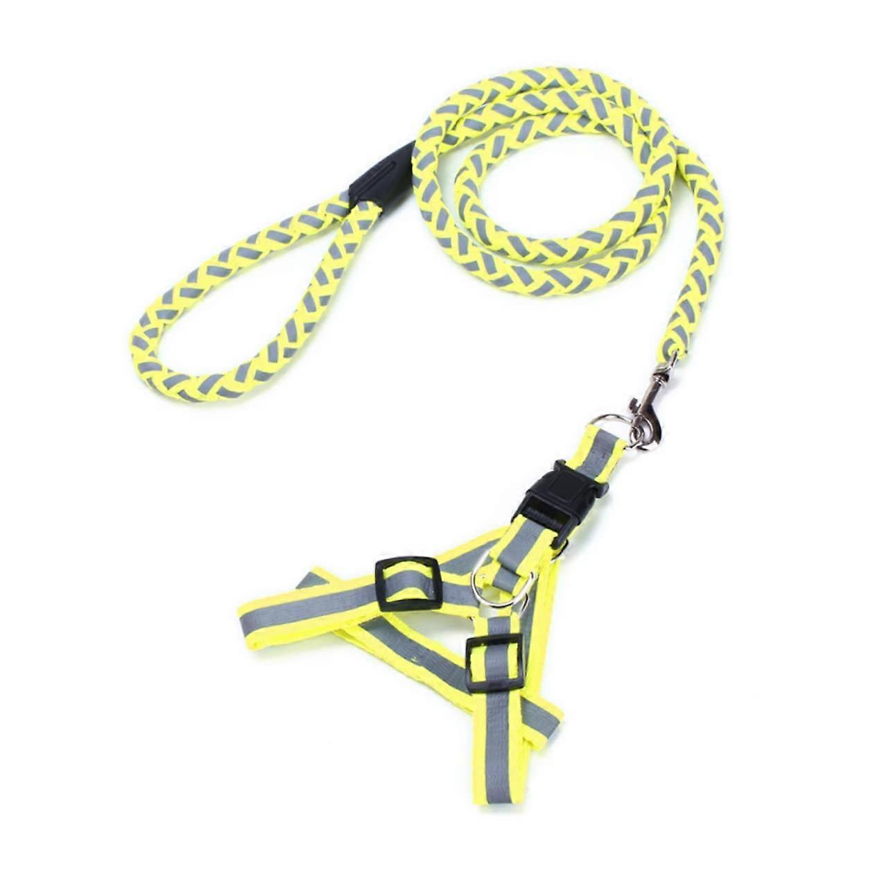 Reflective leash strap, reflective chest leash strap, harness strap, puppy, small dog, green M Green