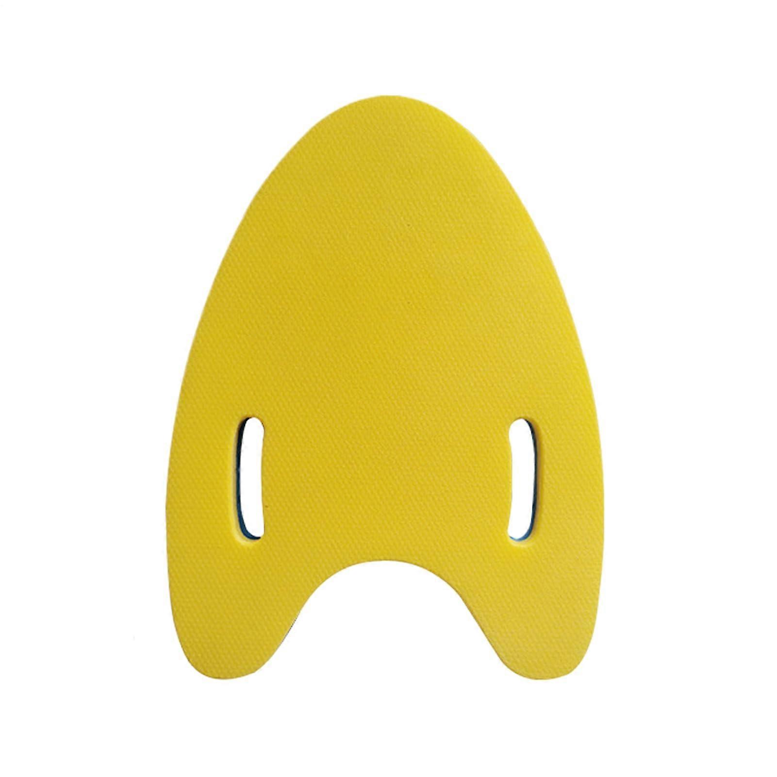 Kick Board Swimming Trainer Equipment for Adults and Kids, Portable Skill Enhancer in Blue and Yellow for Pool and Beach Use