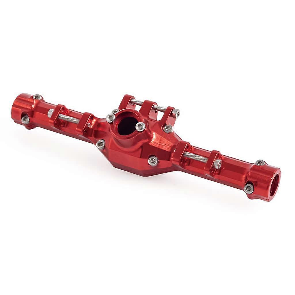 Heavy Duty Aluminium Rear Axle for 1/18 Crawler, Compatible with Axial AX90052 AX90069, Red Color