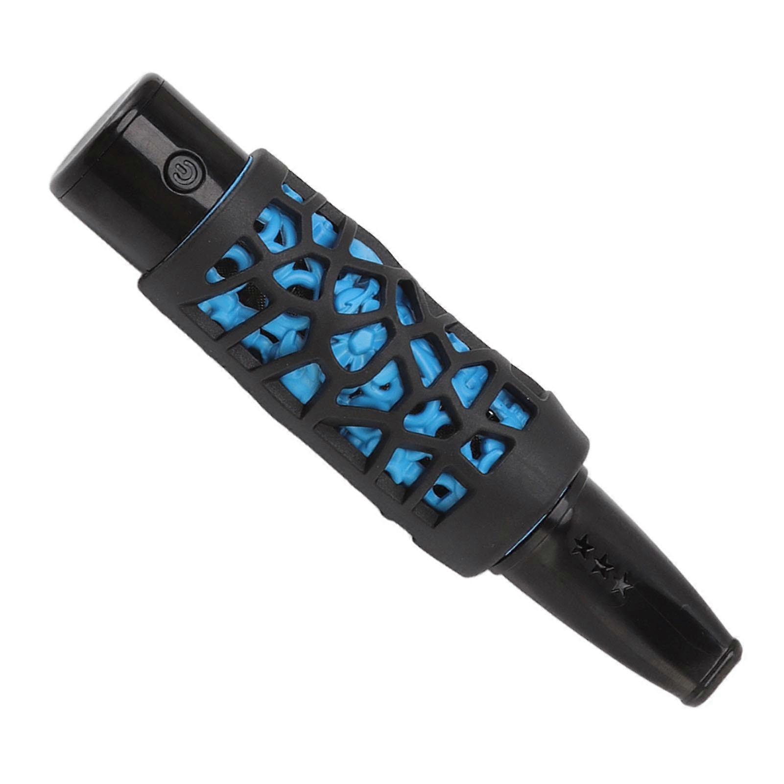 Multifunktionaler Zigarettenhalter Aschefrei Wiederaufladbare Zigarette Leuchtiger Zigarettenaschenbecherhalter mit Zündfunktion Blau 